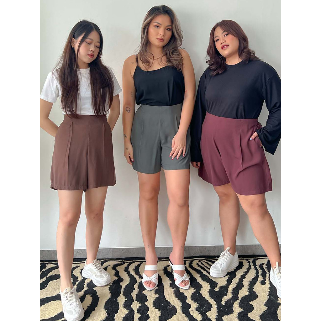 [Tutuloph] Ruby Short Pants | Celana Pendek Harian Daily Pants Women | Fashion Wanita Jumbo Normal B