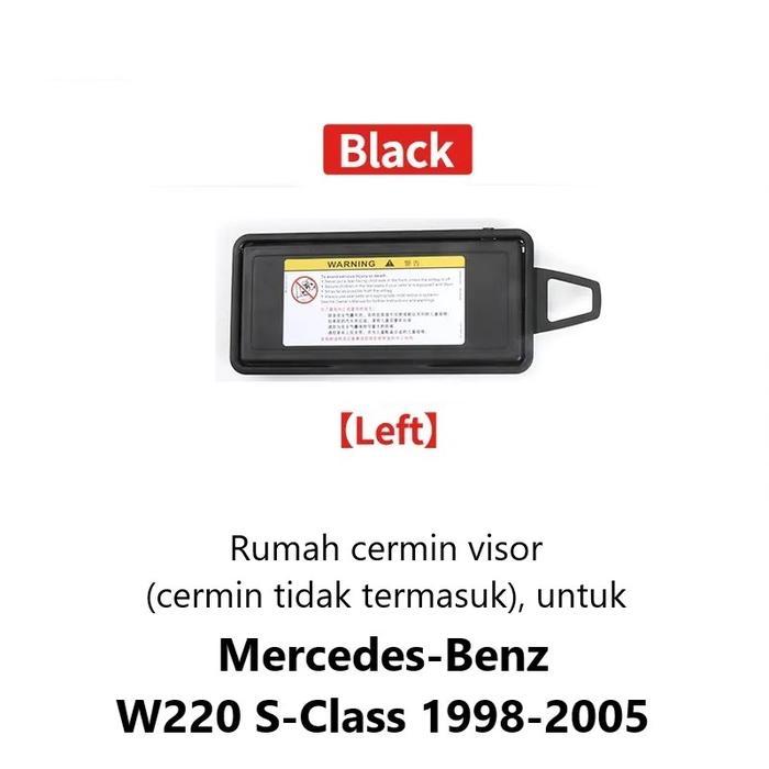 Mercy W220 Sun Visor Cermin Mirror Sunvisor Cover Mercedes S280 S320 - Black Left