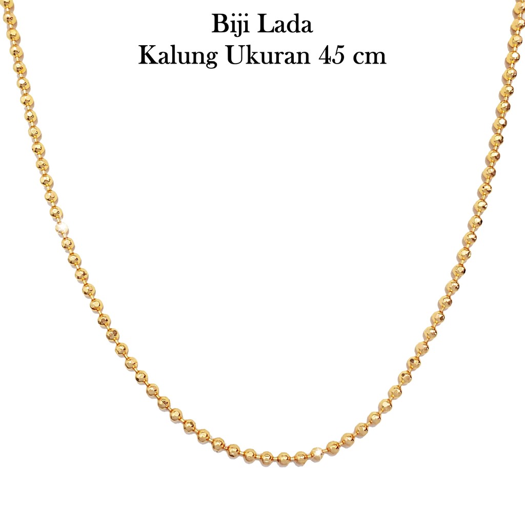 Kalung Biji Lada Emas 24K