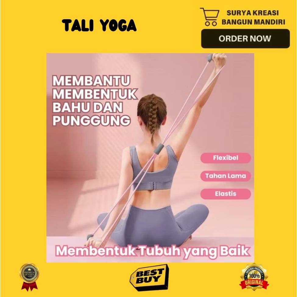 TALI YOGA - TALI STRETCHING - ALAT OLAHRAGA - YOGA DI RUMAH