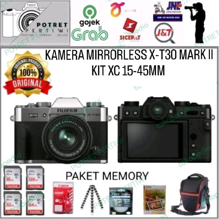 FUJIFILM X-T30 MARK II KIT XC 15-45MM / KAMERA MIRRORLESS FUJIFILM XT30 MARK II/FUJIFILM XT30 KIT 15