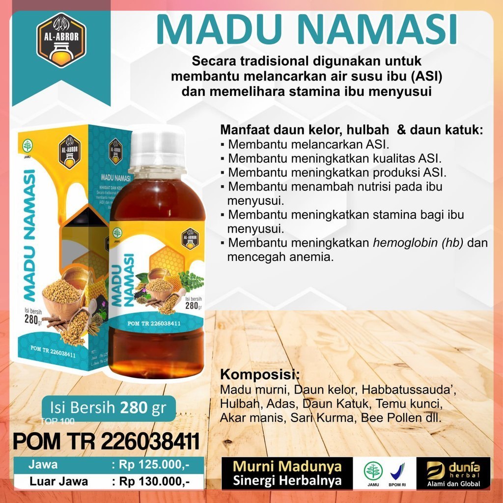 Madu Namasi Untuk Lancar ASI, Multivitamin Ibu Dan Bayi Meningkatkan HB BUSUI Hemoglobin