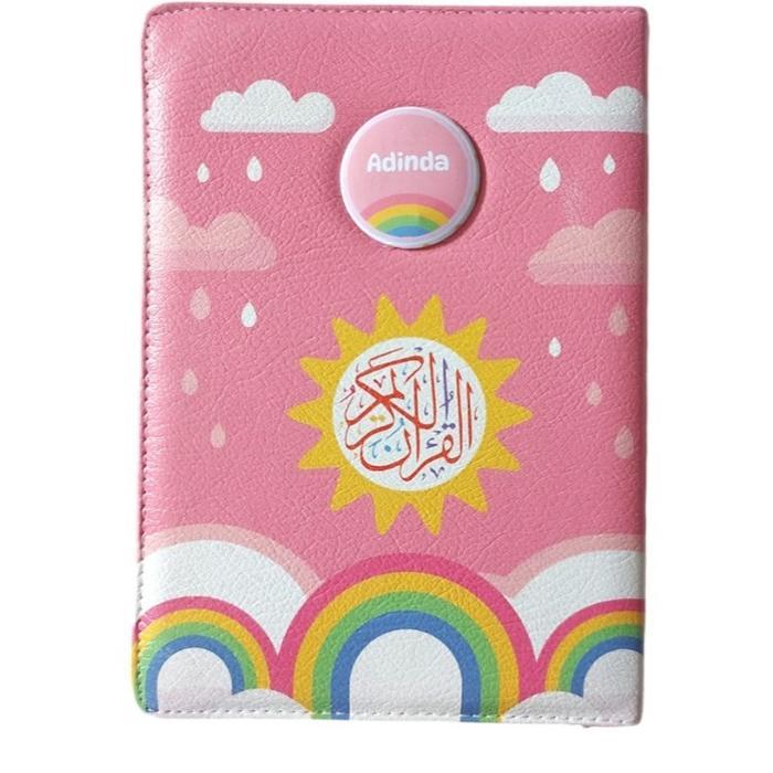 ALQURAN CALEB RESLETING (A5) CUSTOM NAMA DI /ALQURAN DOMPET RESLETING+ TERJEMAH - K PELANGI