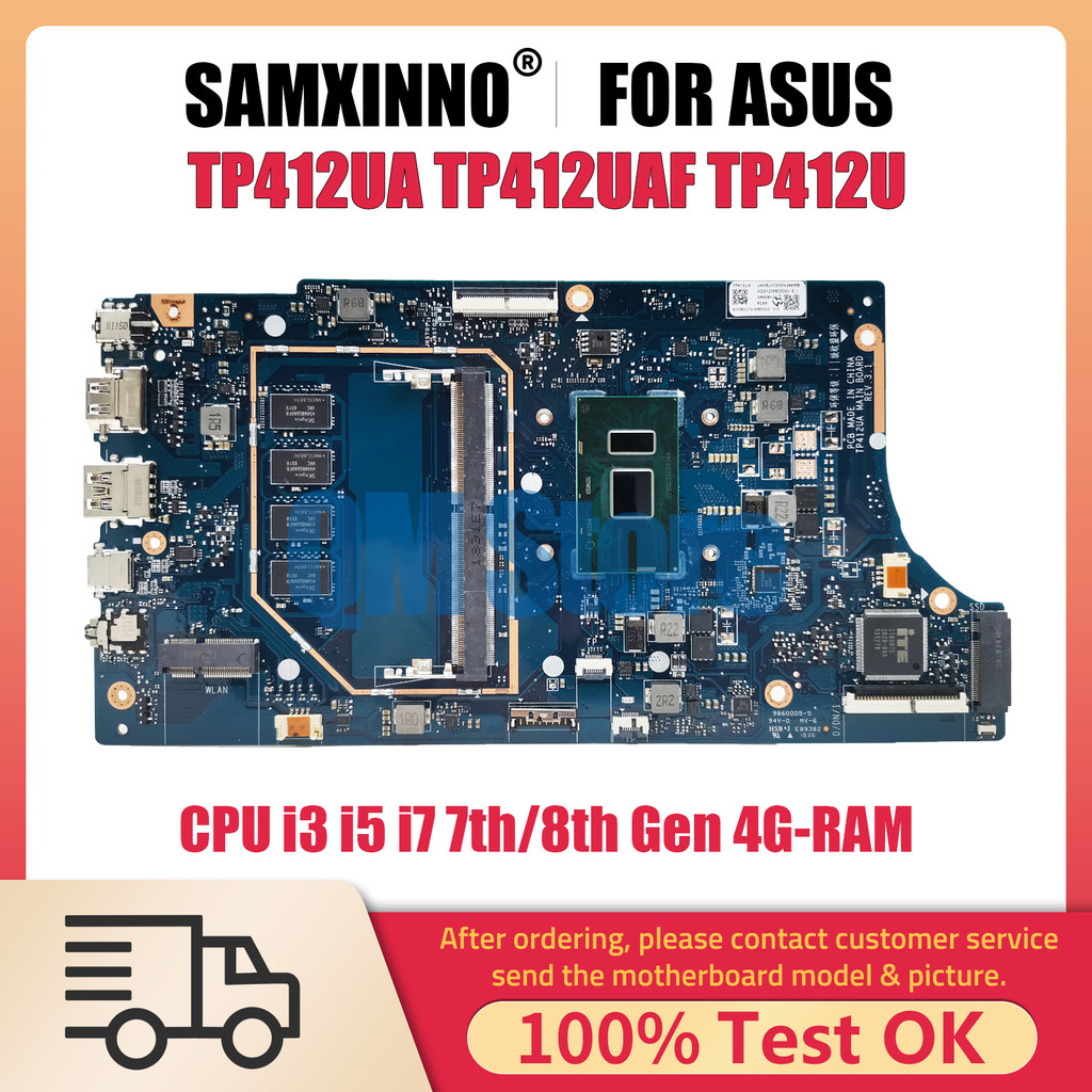 TP412UA Notebook Mainboard For ASUS Vivobook Flip 14 TP412UAF TP412U Laptop Motherboard CPU i3 i5 i7