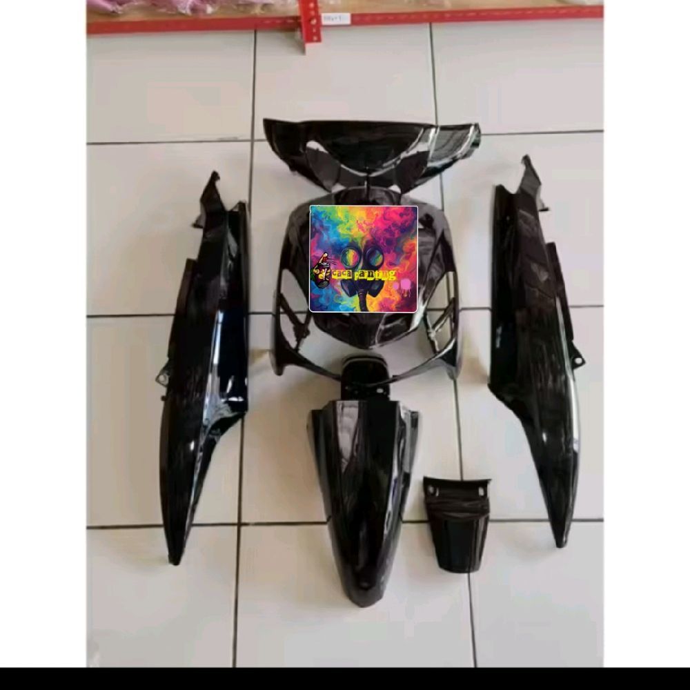 cover body yamaha mio smile warna hitam