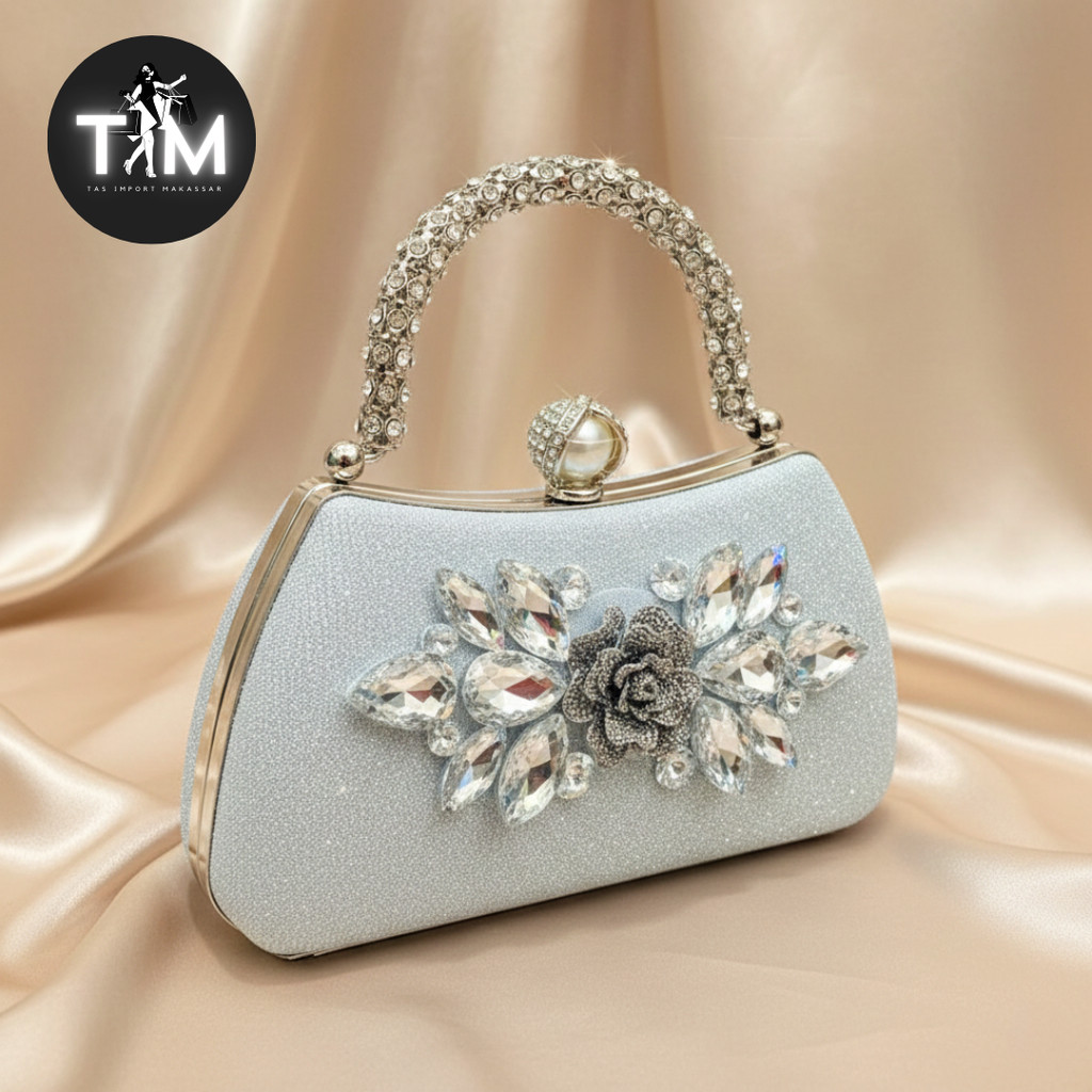 TAS PESTA RS139-5# CLUTCH BAG IMPORT PREMIUM / TAS PERNIKAHAN HAND BAG / TAS PESTA MUTIARA TAS IMPOR