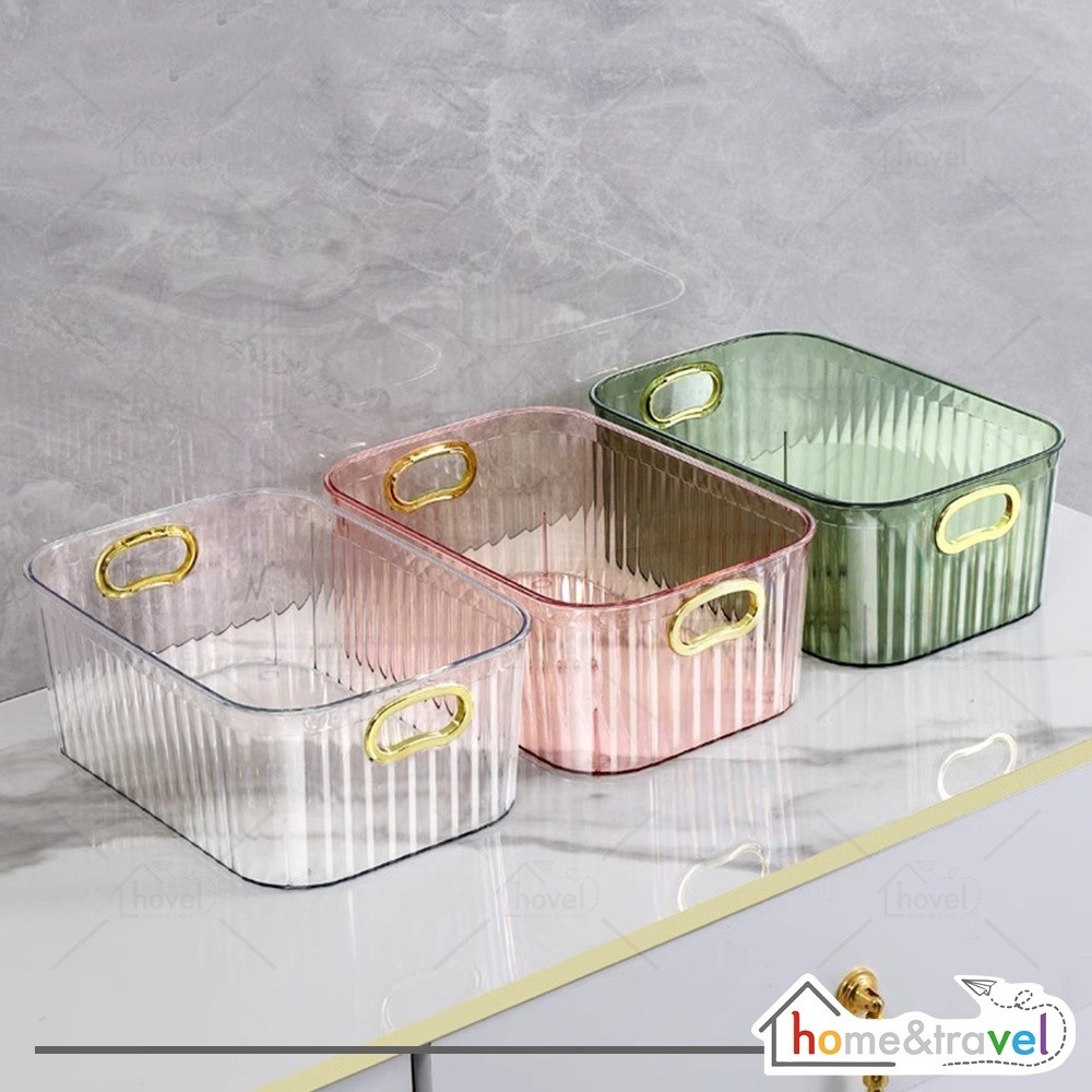 Kotak Akrilik Wadah Penyimpanan Kosmetik Skincare Alat Make Up Aksesoris Multifungsi