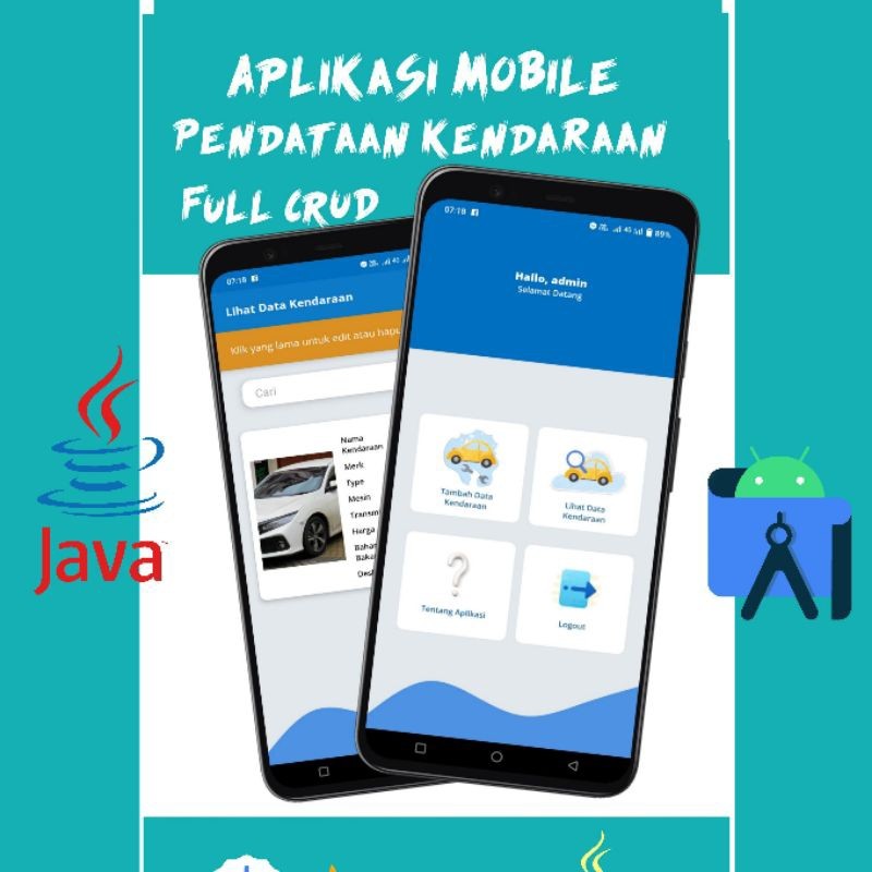 Source Code Aplikasi Pendataan Kendaraan Android Studio (Bisa Costum)