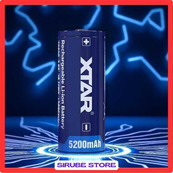 XTAR Baterai Rechargeable 26650 Li-Ion 3.6V 5200mAh 1 PCS