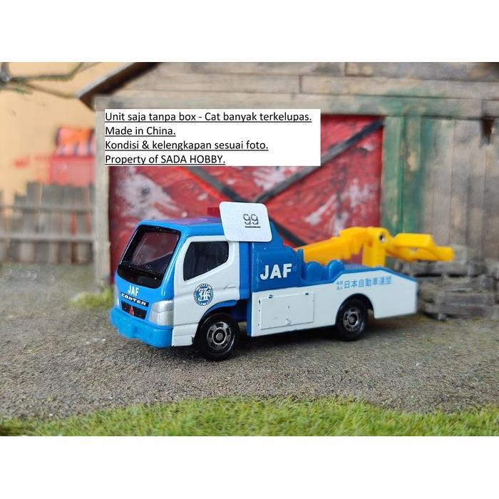 Exclusive Mitsubishi Fuso Canter JAF Wrecker Tow Truck Towing Tomica Diecast Miniatur