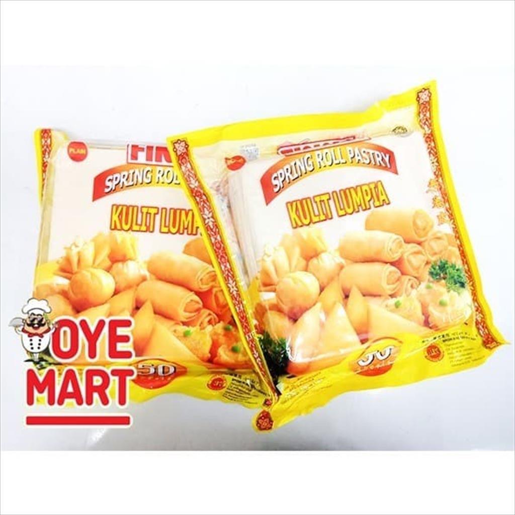 FINNA KULIT LUMPIA UKURAN 12,5CM X 12,5CM ISI 50 LEMBAR FINA
