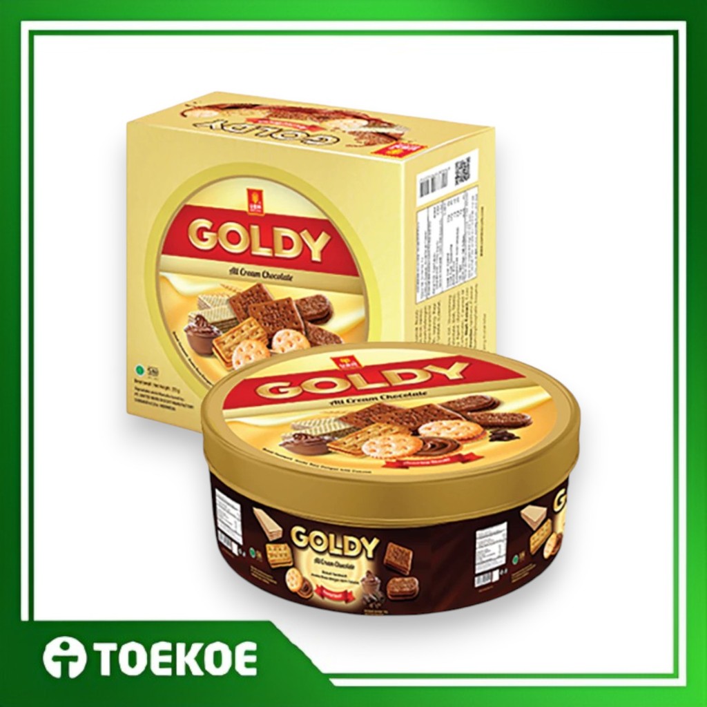 TOEKOE UBM Goldy Assorted Biskuit Kaleng 372gr