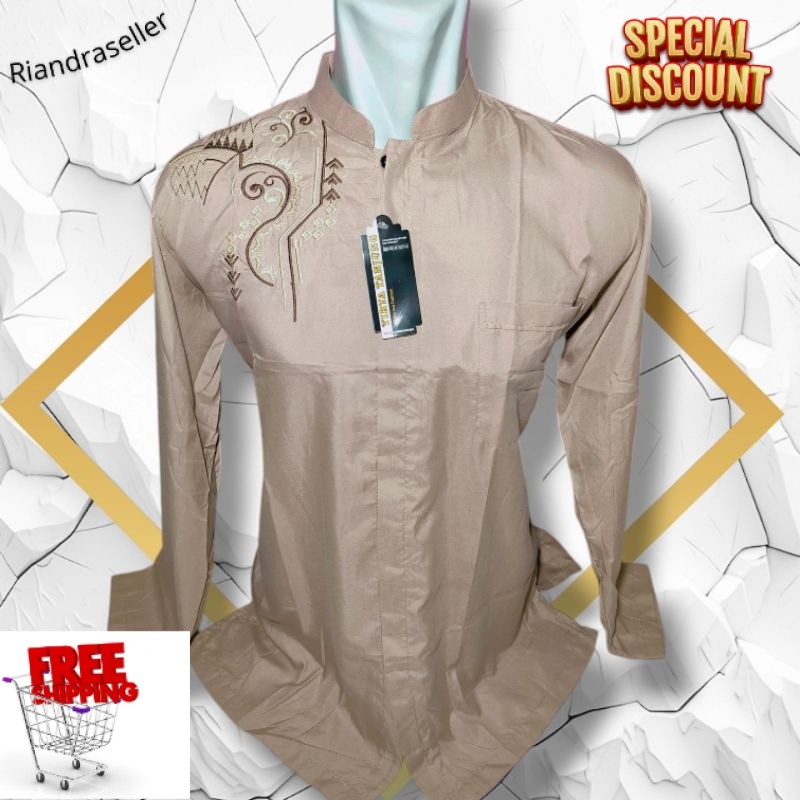 terbaru BAJU KOKO WARNA PANJANG MOTIF BAGUS/TIRTA TANJUNG MURAH BORDIR ASLI/ GROSIR BAJU KOKO MALANG