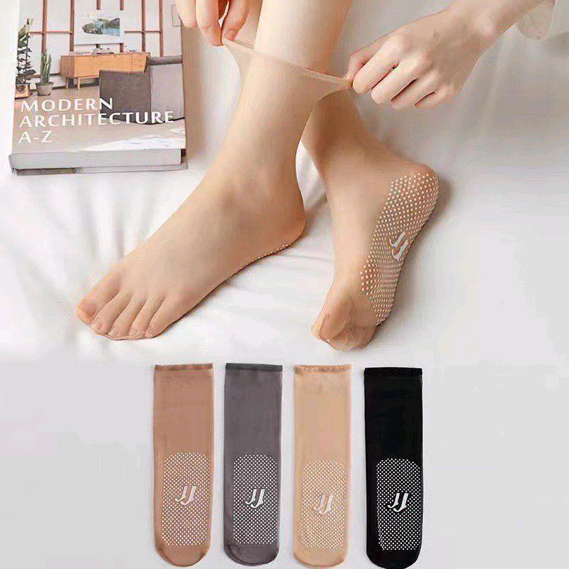 Kaus Kaki Stocking Transparan Slip Gell Anti Licin Stocking Kulit Wanita Pendek Semata Kaki