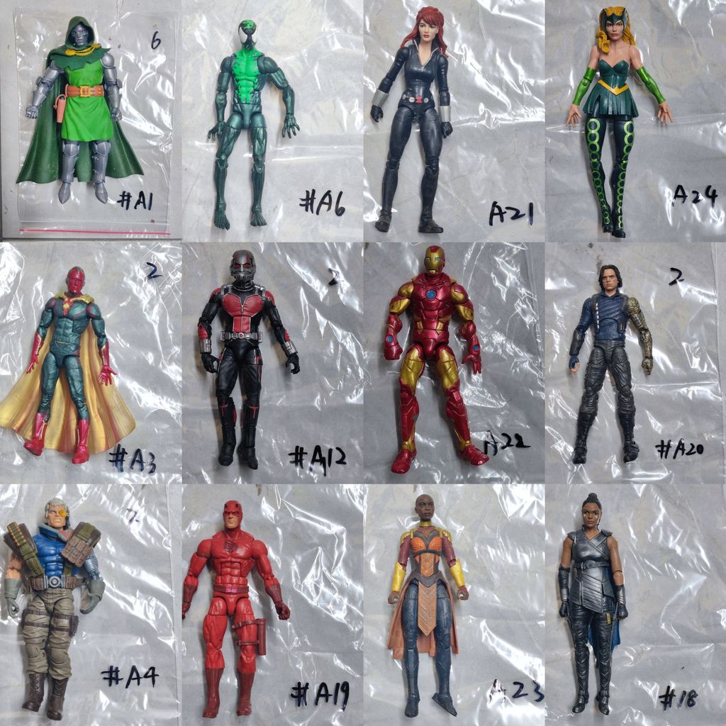 Marvel Legends Antman X-Men Wolverine Avengers Vision Spiderman Ironman Doctor Doom No Accessory 6" 