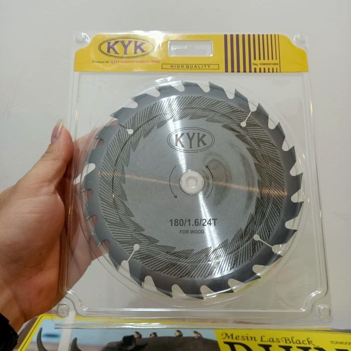 mata gergaji kayu 7" x 24t kyk / Saw Blade potong kayu piring gergaji KYK WOOD