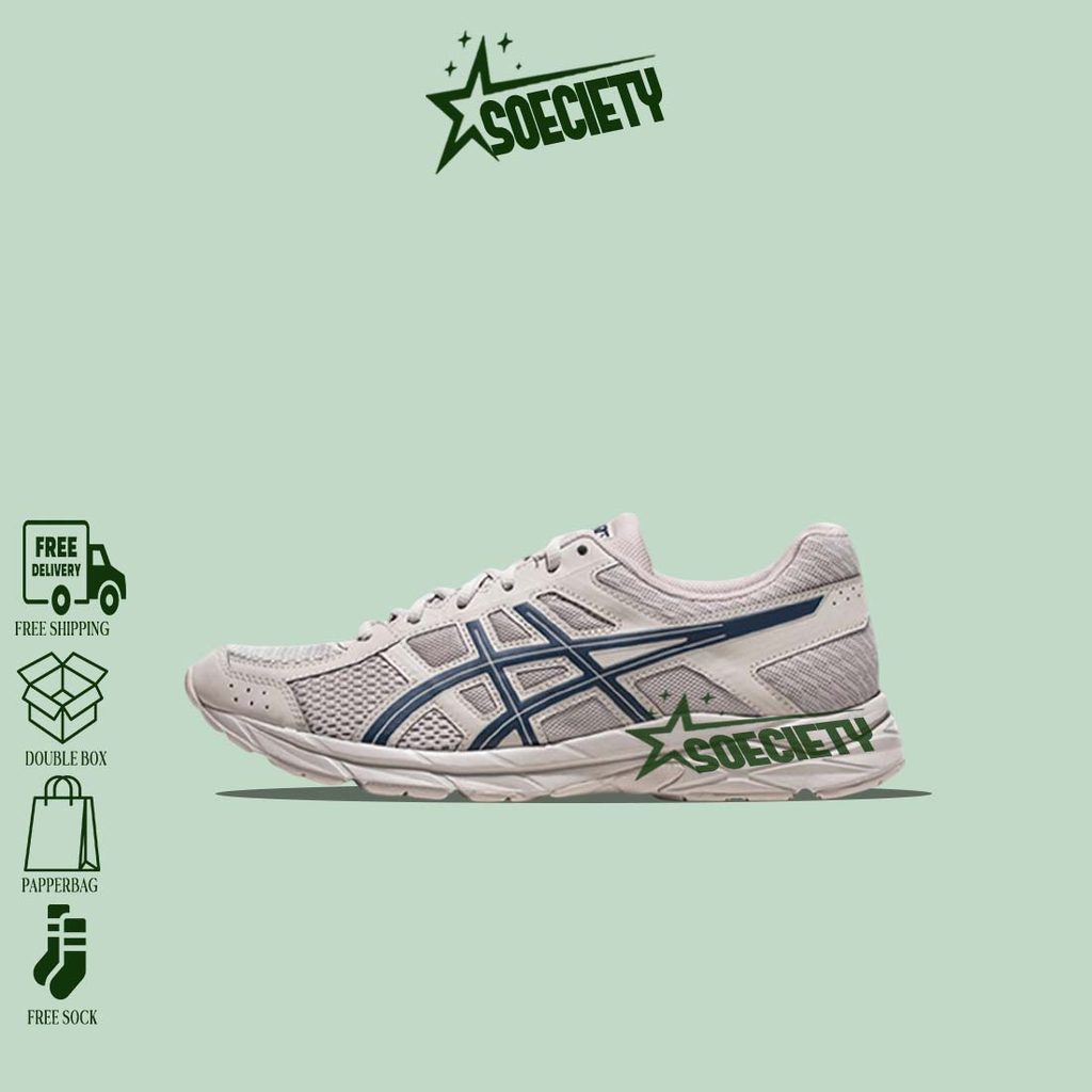 Sepatu Sneakers Asics Gel Contend 4 Grey Blue BNIB Unisex