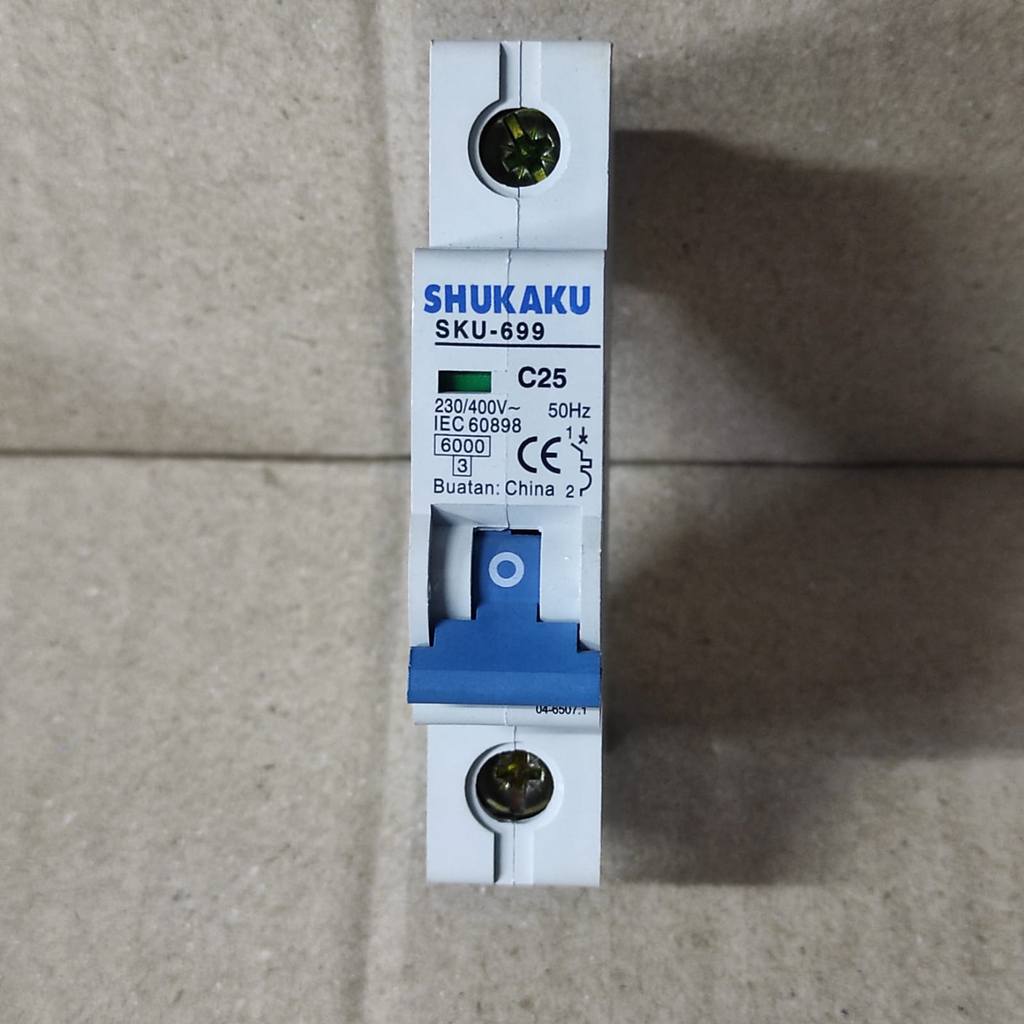 MCB SHUKAKU DOMAE 1PHASE C6 C 6 C16 C 16 C20 C 20 C25 C 25 SKU 699 ORIGINAL