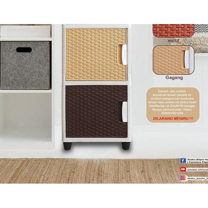 Lemari Plastik Rak Susun Akako Swing - Susun 2 susun 3 susun 4 susun 5 - 2 susun