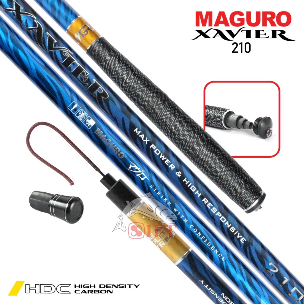 Joran Tegek MAGURO XAVIER 210 240 270 300 360 [25] Heavy Duty Strikes Rod Carbon Solid Tip | Telesko