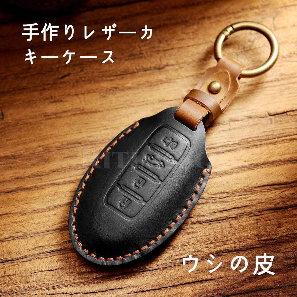 Leather Car Remote Key Case Cover For Nissan Qashqai X-Trail T32 T31 Juke J10 J11 Kicks Tiida Pathfi