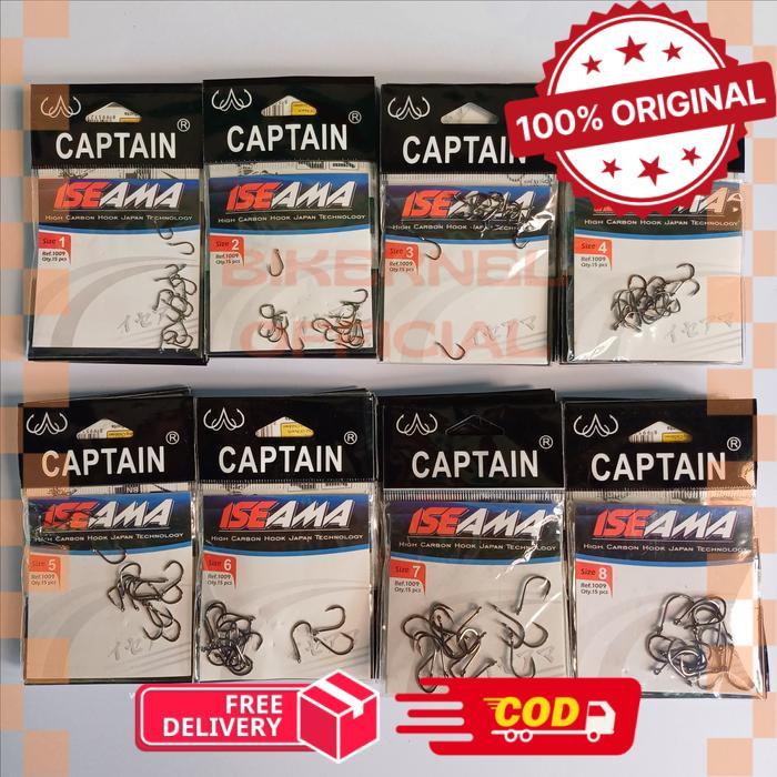 Mata Kail Pancing Super Tajam Carbon Hook Fishing - 7