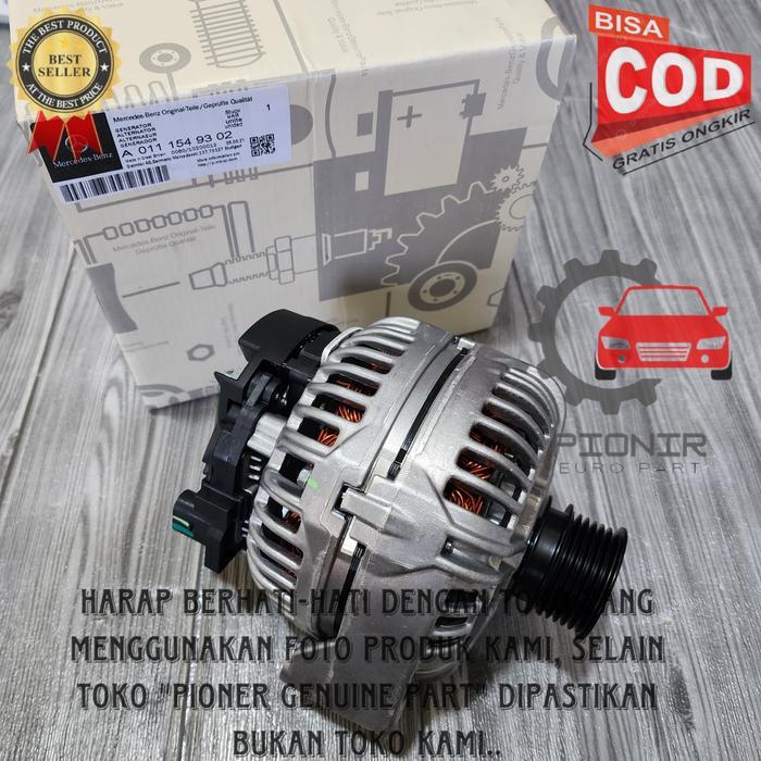 DINAMO ALTERNATOR AMPERE MERCEDES BENZ W203 C180 C230 C240 W211 E240 E250 E260 ORIGINAL