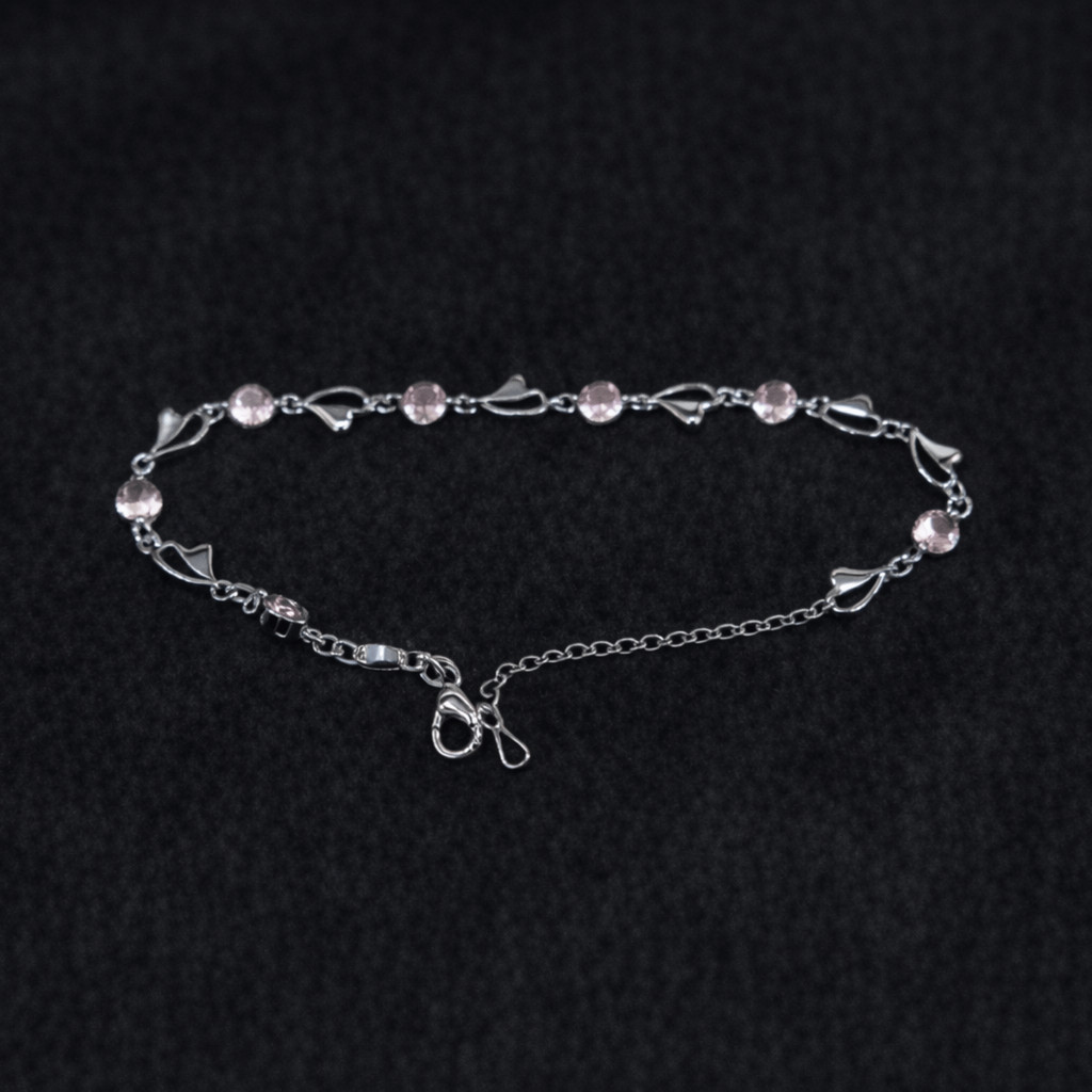 B-035 Moissanite Gelang Wanita  High Silver925 Lapis Rose Gold Bracelet XiaoJewel