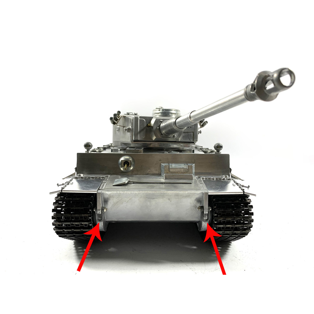 Mato 4pcs Metal tow shackles with screws for Mato 1/16 1:16 RC Germany 1220 Tiger 1 tank