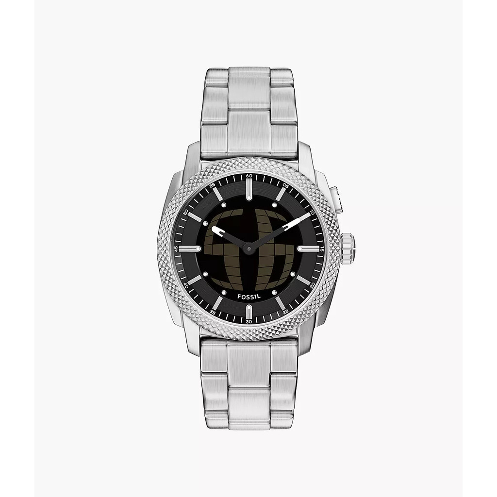 Fossil Machine Big Tic 41MM Stainless Steel Jam Tangan Pria FS6155