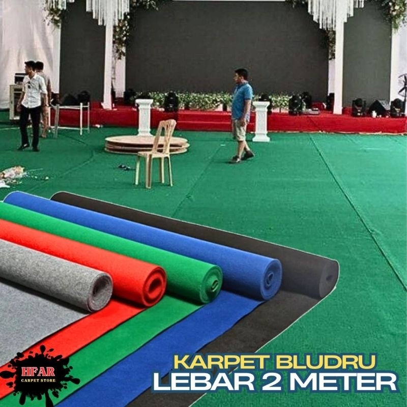 Karpet Bludru Polos Sekelas Buana | Karpet Babut Mushola Meteran