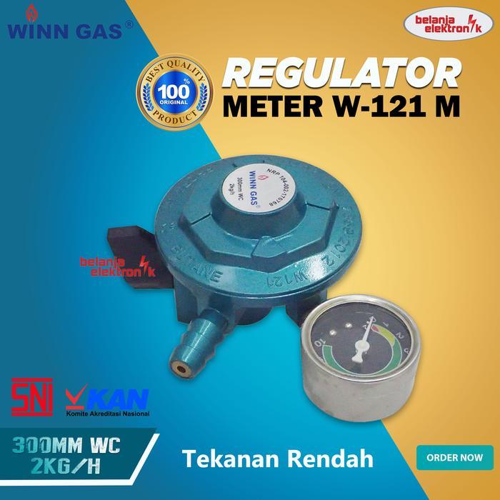 REGULATOR GAS METER TEKANAN RENDAH WINN GAS W-121 M - WINN-120-121METER