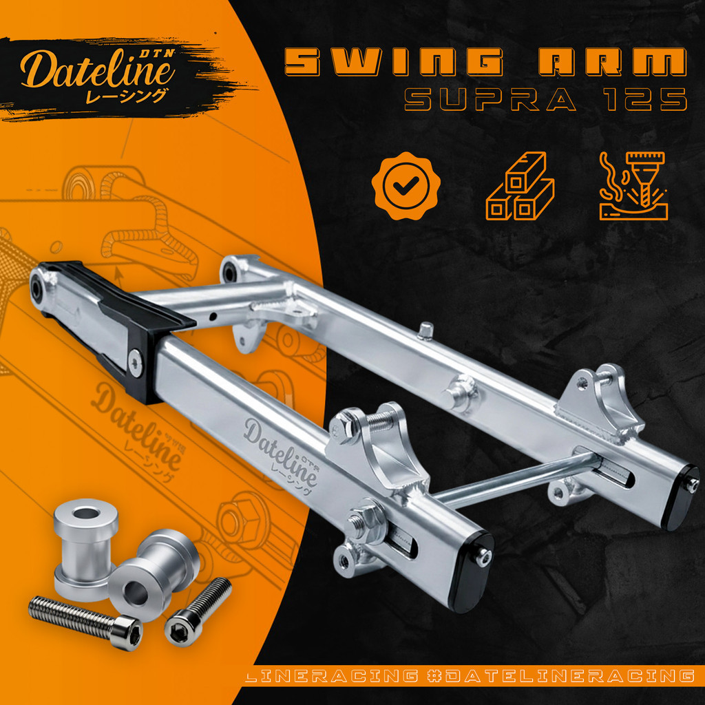 Swing Arm SUPRA 125  Lengan Ayun Sasis SUPRA X-125 Cakram/Tromol Alloy Model Oval Alluminium Origina