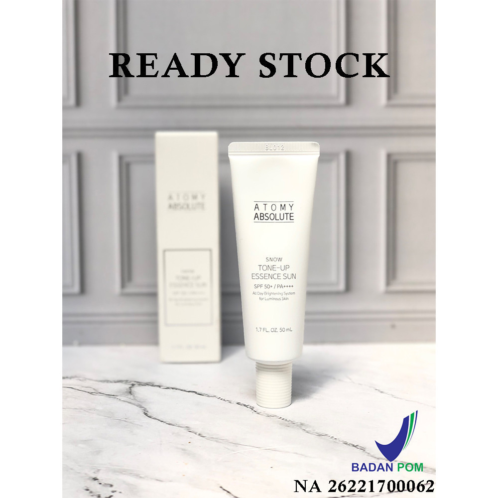 Atomy Absolute Snow Tone Up Essence Sun | sunscreen wajah dengan efek tone up ori 4 SCA