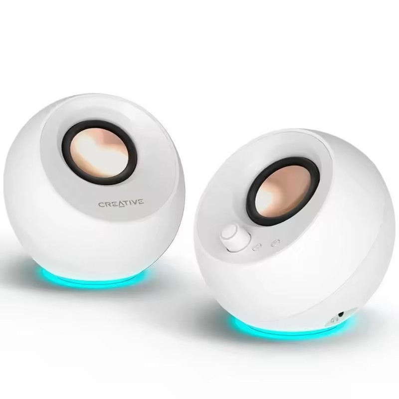 1 Pair Creative Pebble Pro Wireless Speaker RGB Strong Bass Audio Bluetooth 5.3 3D Stereo Surround S