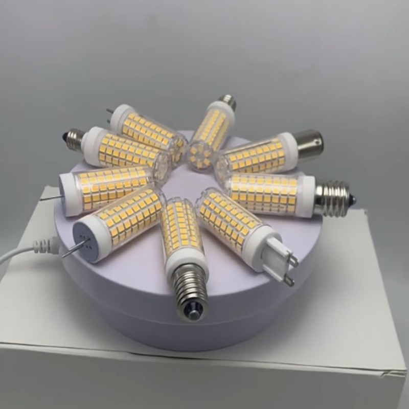 Lampu Jagung LED Dimmable G4 G8 G9 E11 E12 E14 E17 BA15D GY6.35 Bola Lampu AC 220V 110V 10W 102 LEDS