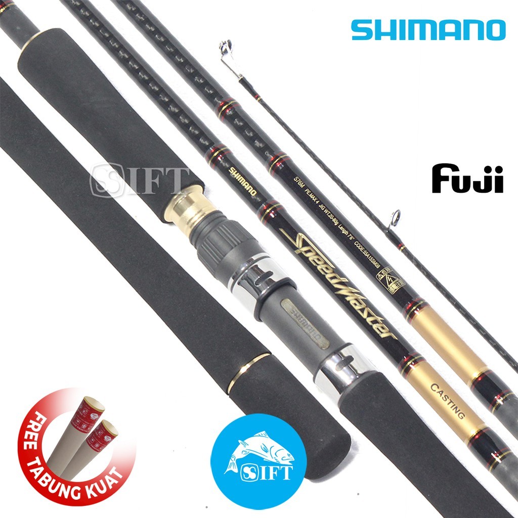 Joran SHIMANO SPEEDMASTER CASTING | Fuji Alconite + Seat | Popping | Speed Master Resmi | SM Fishing