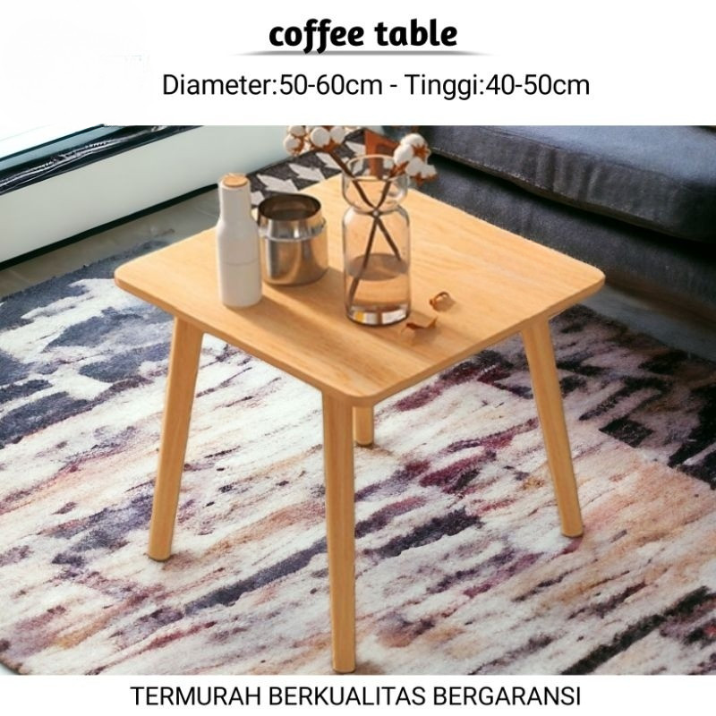Meja Kopi Minimalis – Meja Sudut / Meja Bunga Ruang Tamu Coffee Table