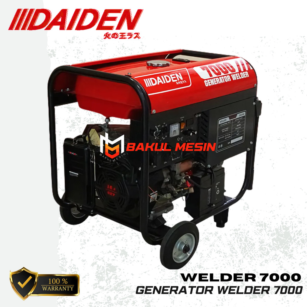 DAIDEN 7000 5000 WATT Bensin ORIGINAL Genset Las Generator Welder
