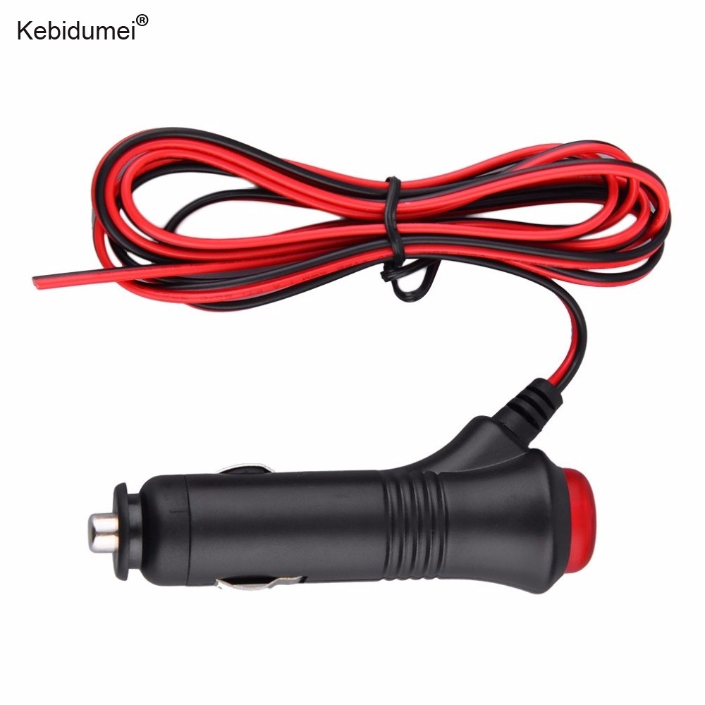 Kebidu 12V 24V Soket Pemisah Pemantik Rokok Mobil Konektor Adaptor Daya Sakelar On Off Pengisi Daya 