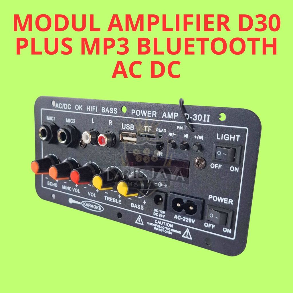 Board Modul Audio D30 Plus Lengkap Untuk Speaker Aktif Rumah Masjid Karaoke