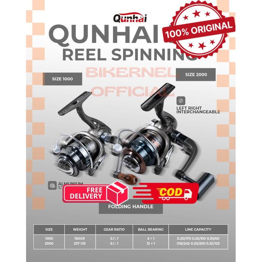 Reel Spinning Qunhai MK Folding Handle - 1000 -biken
