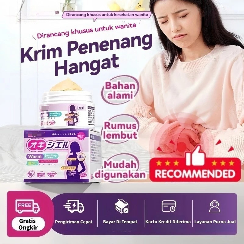 Gel Nyeri Haid 30g Gel Hangat Wanita untuk Haid Sedikit, Darah Haid Hitam, Haid Tidak Lancar & Pengh