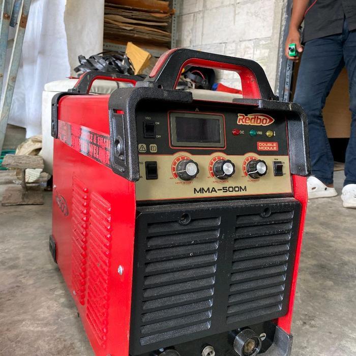 MESIN LAS BEKAS MMA 500A REDBO MESIN LAS REDBO BEKAS 500A SMAW STIK 3 PHASE LAS LISTRIK INVERTER 500