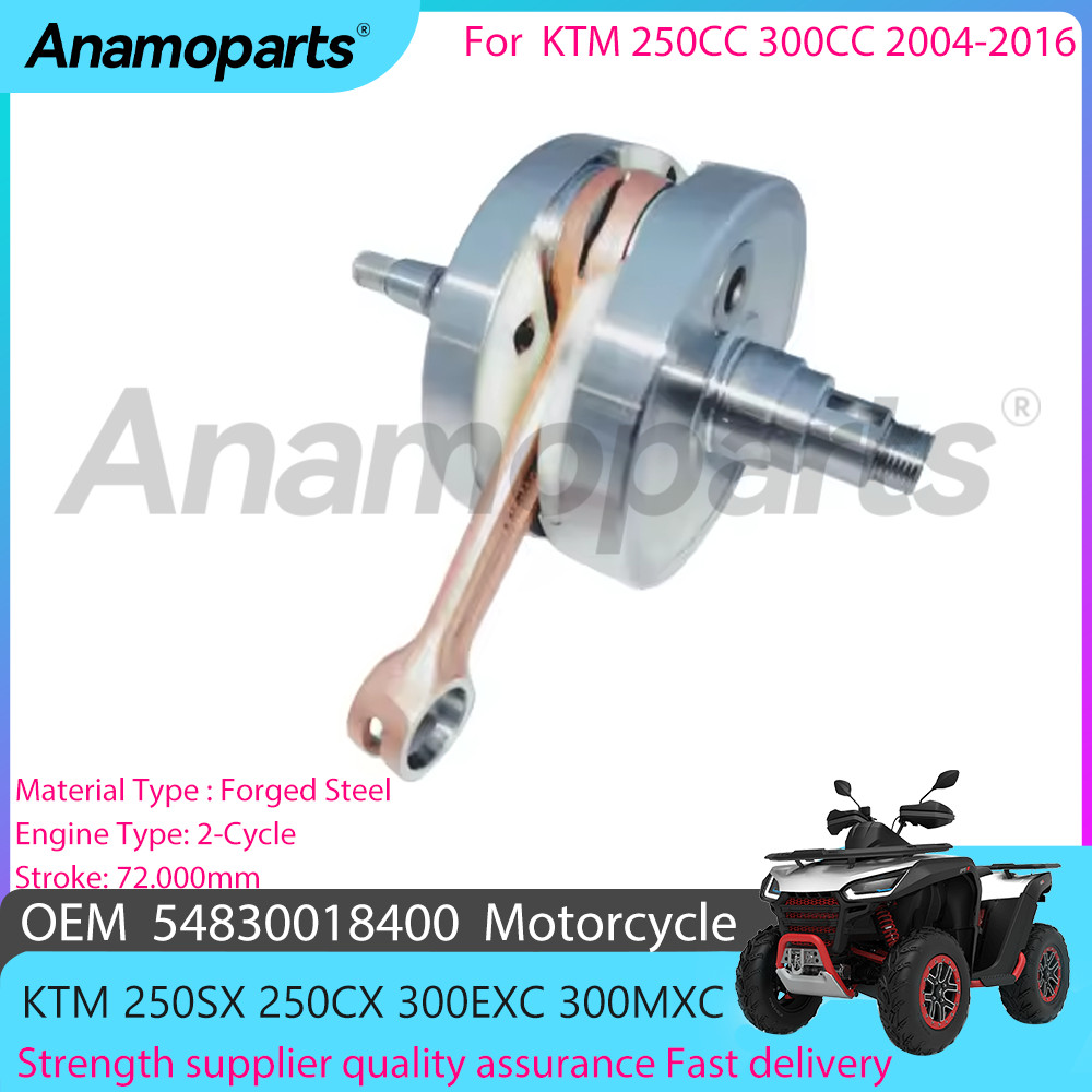 Bagian rakitan poros engkol mesin motor cocok untuk KTM 250 SX SXS tahun 2004-2016, untuk KTM 300 EX