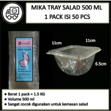ASS TRAY SALAD MIKA TRAY SALAD BENING MIKA BENING ISI VARIAN KOTAK SALAD MIKA BENING SALAD