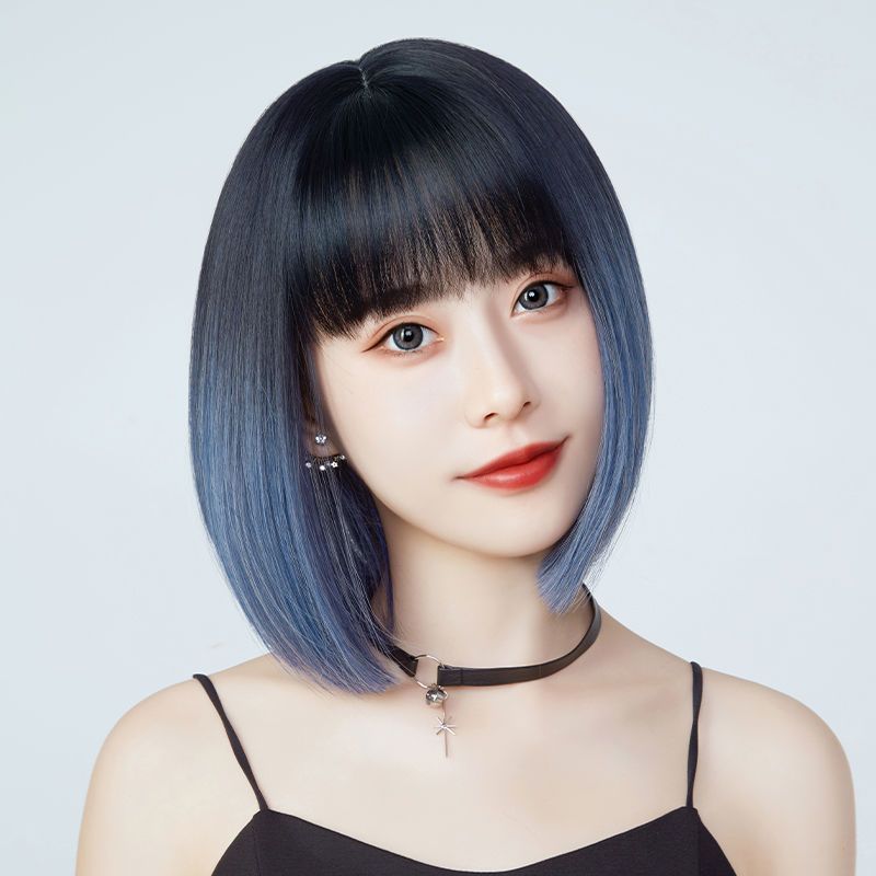 rambut pendek, rambut lurus, rambut palsu, rambut lurus, rambut