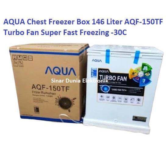 AQUA Chest Freezer Box Freezer 146L Turbo Fan AQF-150TF AQF 150TF