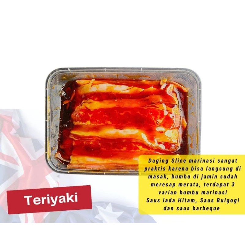 Daging Sapi Beef Slice Marinasi Bumbu Halal