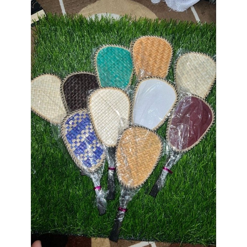 New Souvenir Pernikahan Kipas Pandan Dikemas Plastik Sovenir Nikah Kipas Pandan Isi 50 Pcs Unik Souv